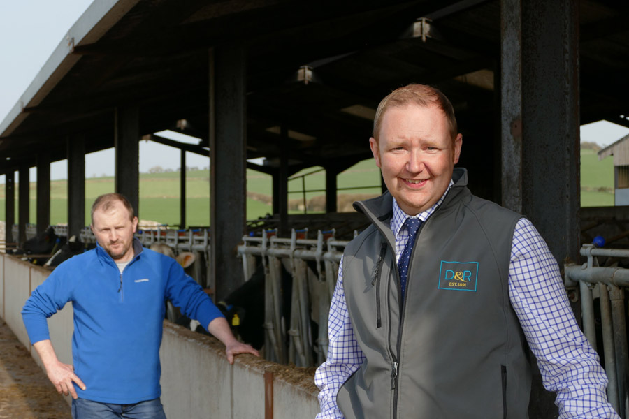 Chris Edmunds with Cumbria NFU Chair