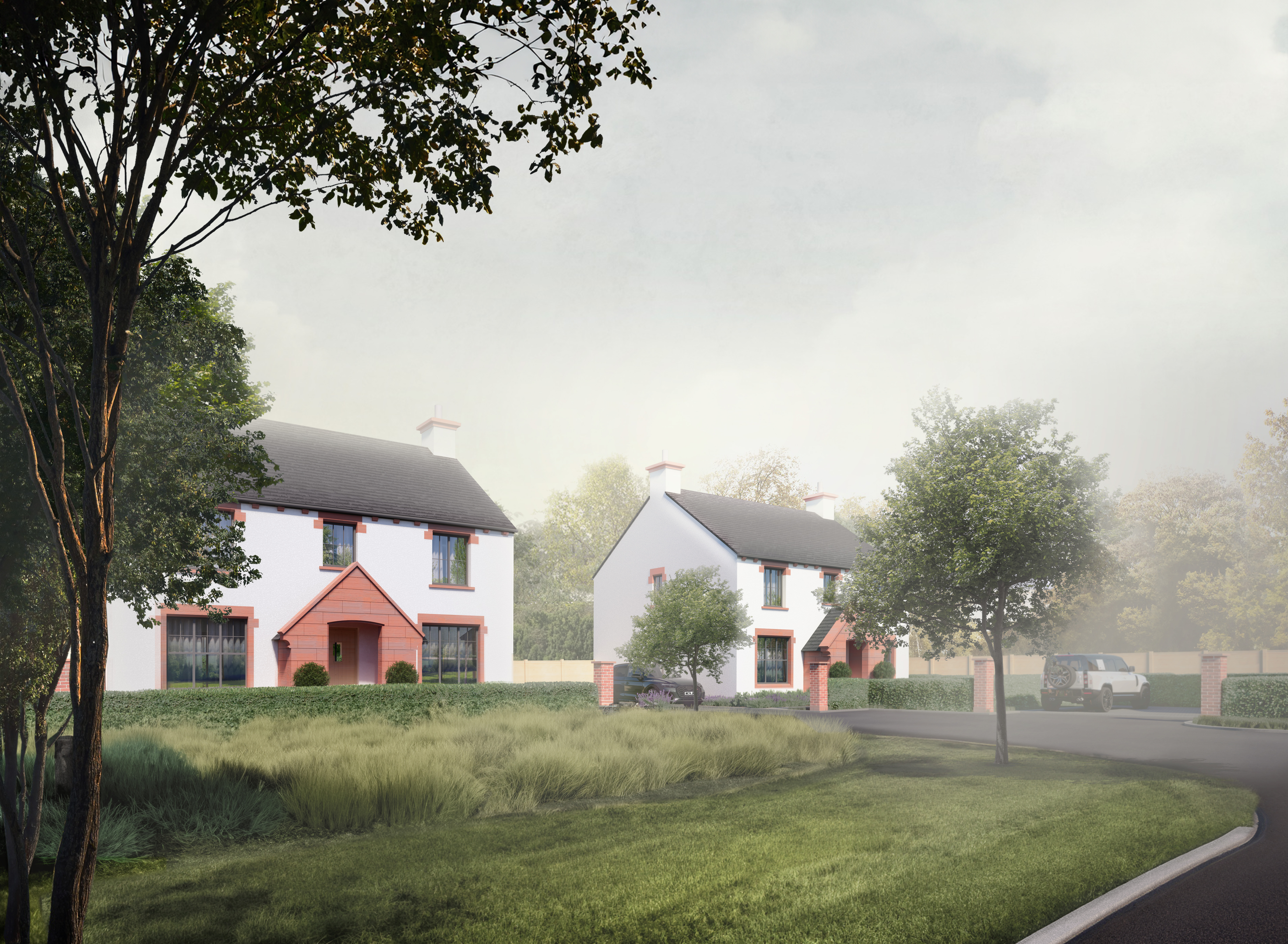 Alternative view of Development Land to the North of Station Road, Drigg