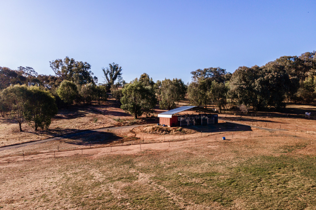 Distrant view of stables