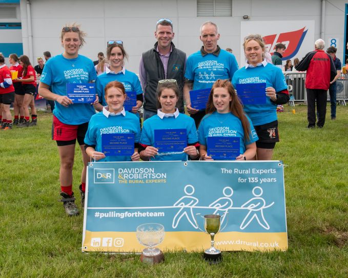 SAYFC Tug of War Strathbogie Ladies 2nd with Niall Milner D&R Director.jpg